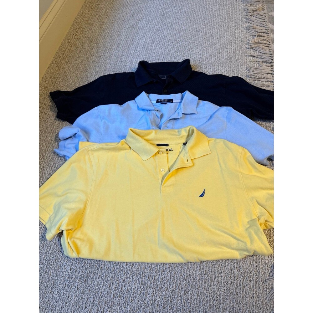Men’s Short Sleeve Polo Shirts (Bundle of 3)